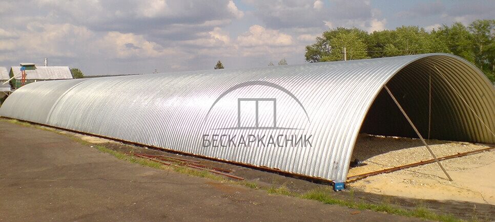 ангары для хранения сена  в Ставропольском крае